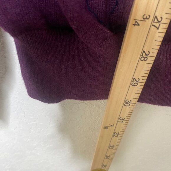 Jos. A. Bank Traveler Sweater Mens XXL Pima Cotton Soft Plum Crewneck Pullover C - Picture 5 of 7